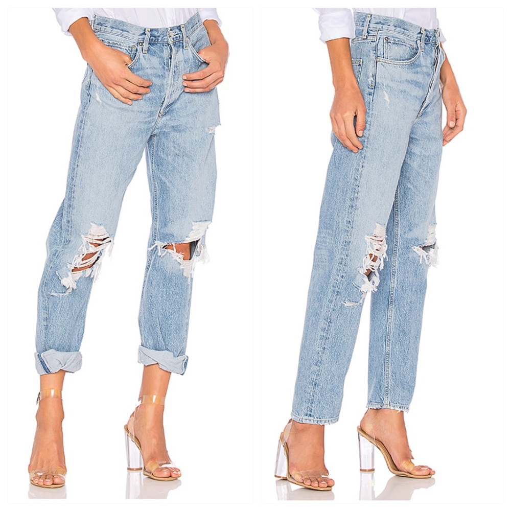 AGOLDE 90’s Ripped Mid Rise Loose Fit